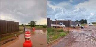 moradores-cobram-prefeitura-de-sinop-apos-alagamento-na-rua-manaus-com-avenida-rute