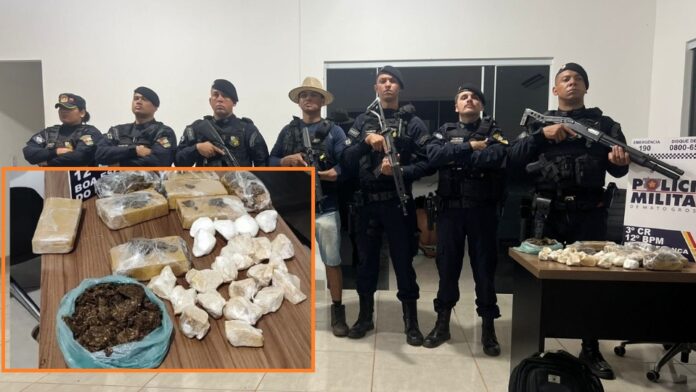 pm-apreende-cerca-de-4,4-kg-de-maconha-e-porcoes-de-cocaina-em-boa-esperanca-do-norte