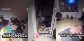 pm-resgata-criancas-de-2,-4-e-7-anos-encontradas-trancadas-e-em-condicoes-insalubres;-veja-video