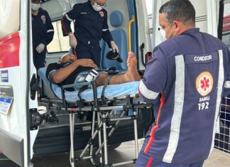 Trabalhador sofre ferimento no rosto após acidente com picareta em Sorriso trabalhador-sofre-ferimento-no-rosto-apos-acidente-com-picareta-em-sorriso
