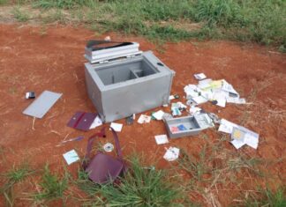cofre-arrombado-e-encontrado-com-documentos-e-cheques-em-terreno-baldio-em-lucas-do-rio-verde