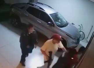 Bando faz família refém, foge da polícia e dois criminosos acabam baleados em MT bando-faz-familia-refem,-foge-da-policia-e-dois-criminosos-acabam-baleados-em-mt