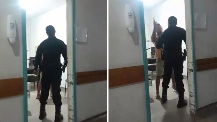 homem-agride-enfermeiro-em-hospital-e-tinha-mandado-de-prisao-em-aberto-em-sorriso