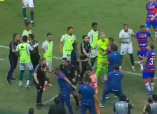jogo-da-serie-b-termina-em-empate-e-briga-entre-tecnicos-de-cuiaba-e-fortaleza