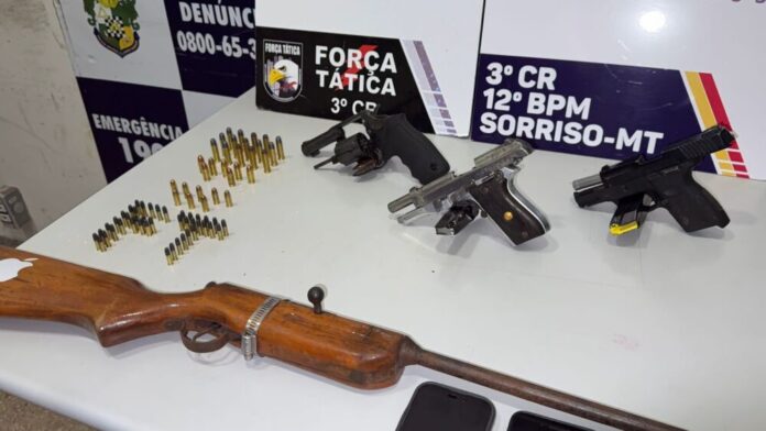 forca-tatica-fecha-local-clandestino-de-conserto-de-armas-e-prende-seis-em-sorriso forca-tatica-fecha-local-clandestino-de-conserto-de-armas-e-prende-seis-em-sorriso