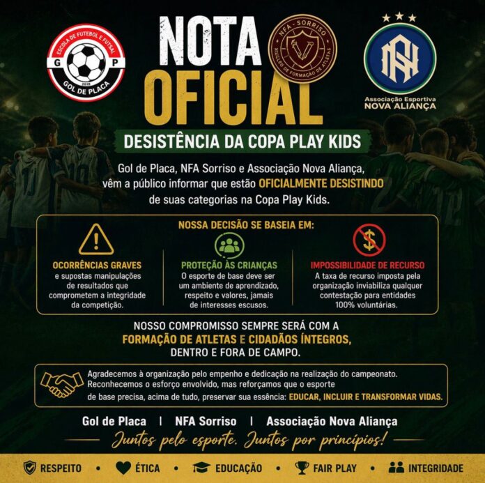 “polemica”-nota-oficial:-entidades-anunciam-desistencia-da-copa-play-kids-em-sorriso