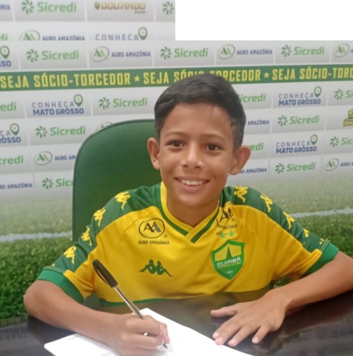 talento-de-sorriso:-garoto-de-10-anos-e-contratado-pelo-cuiaba-e-inicia-nova-etapa-no-futebol